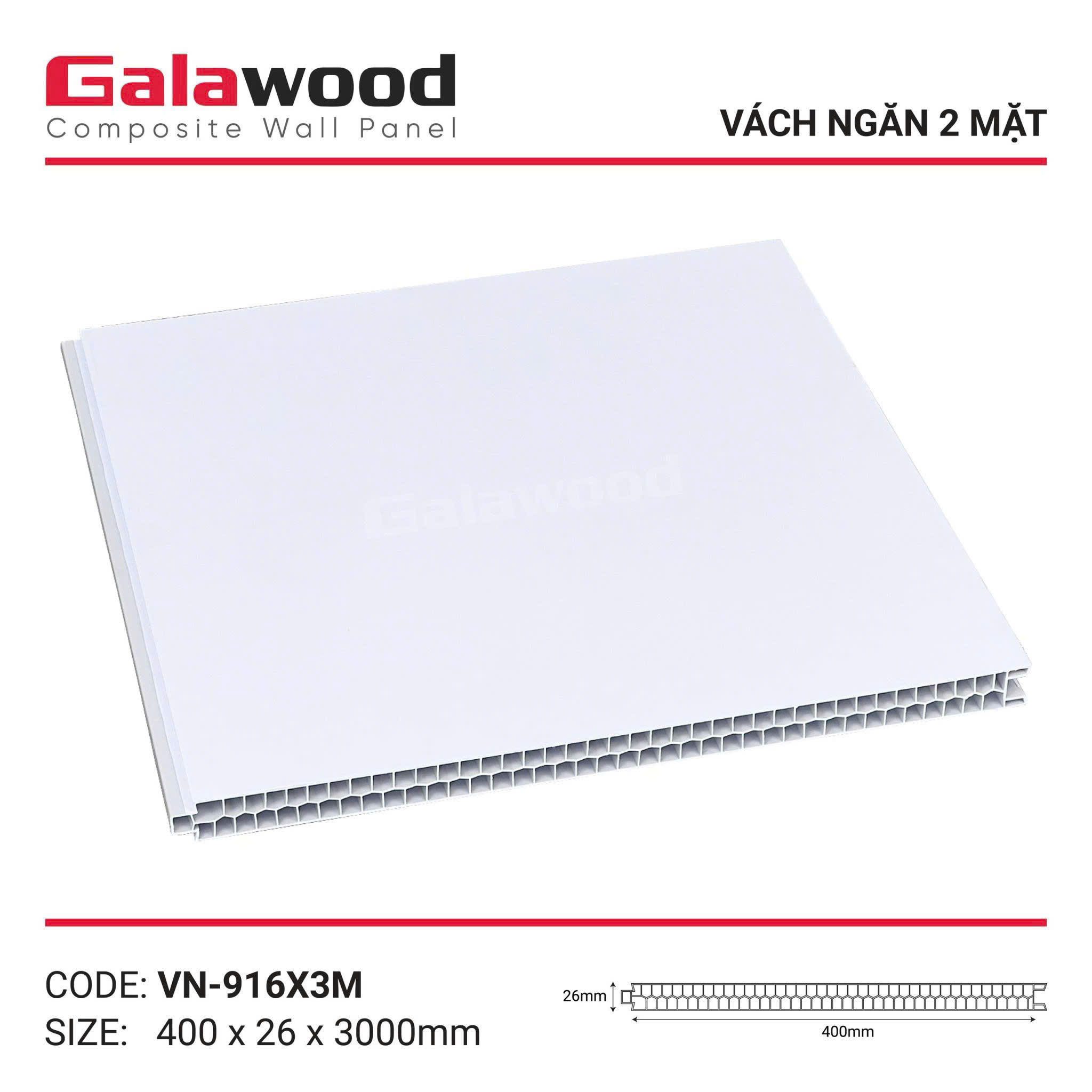 Tấm vách ngăn Galawood VN-916X3M/3.5M